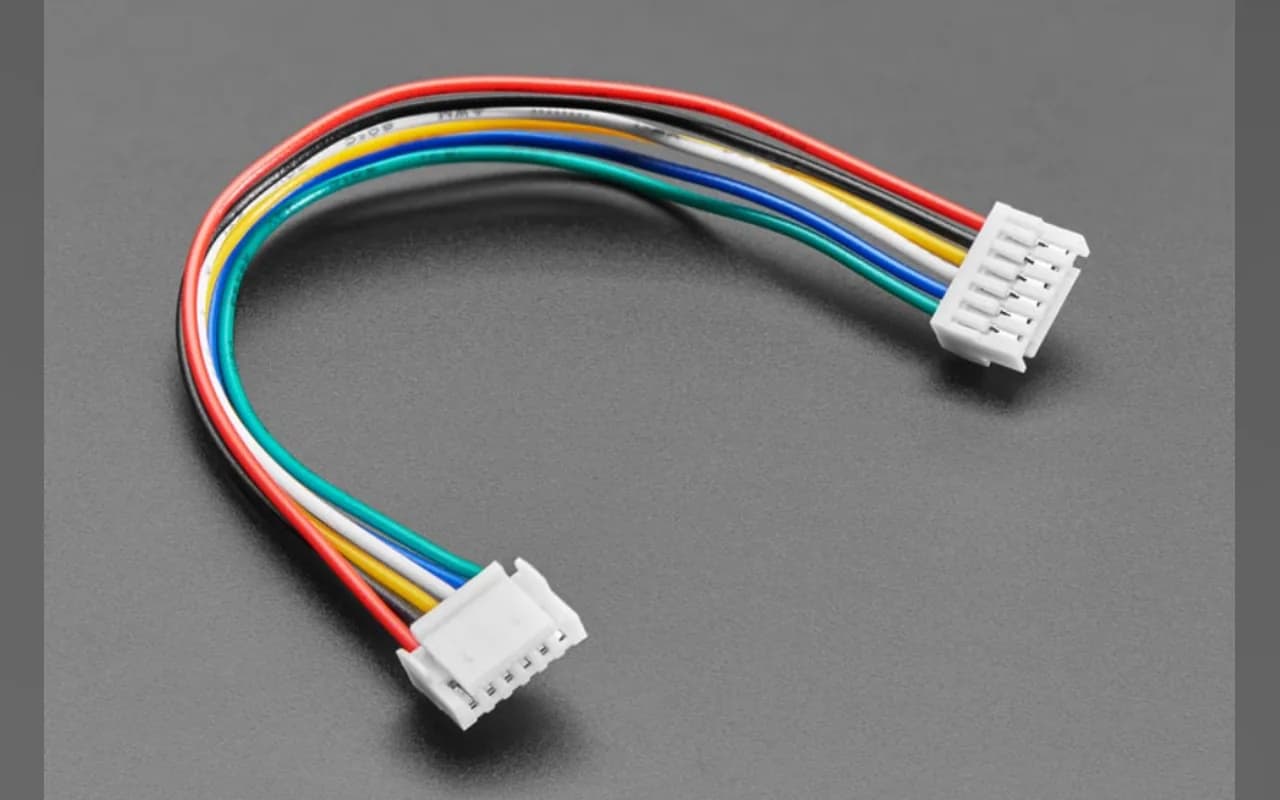 JST-GH 1.25mm pitch 6-pin cable for the SEN66 from the MakerWorld BOM